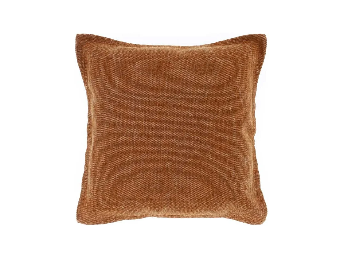 Coussin Loek 45x45cm Cuir Marron