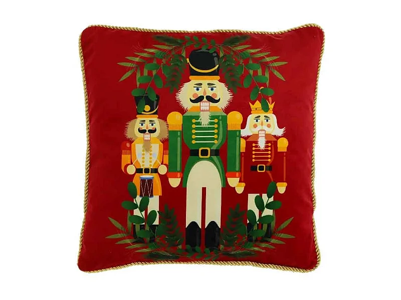 Coussin décoratif Casse-Noisette Rouge - 45x45cm