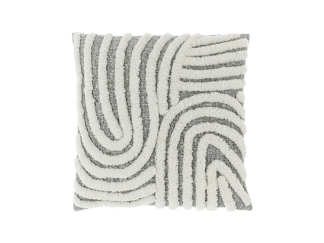 Dekoratives Kissen Caty Dunkelgrau -45x45cm