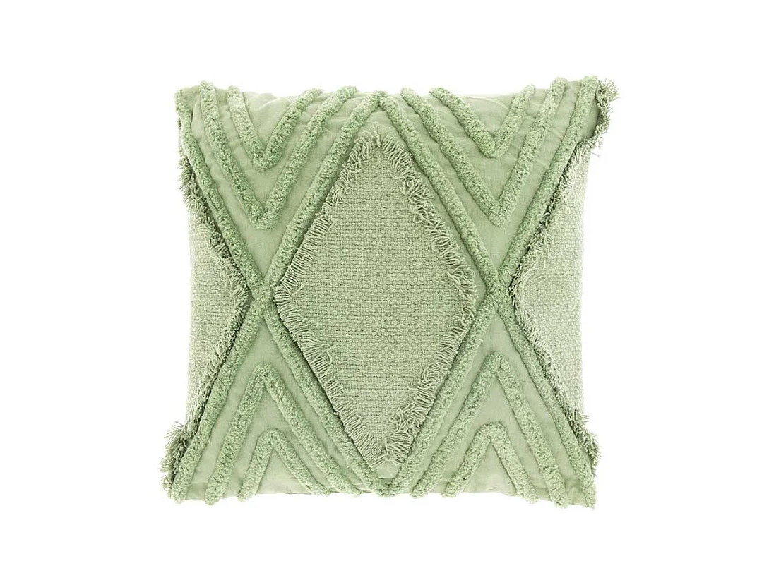 Coussin Crato - 45x45cm - vert thé
