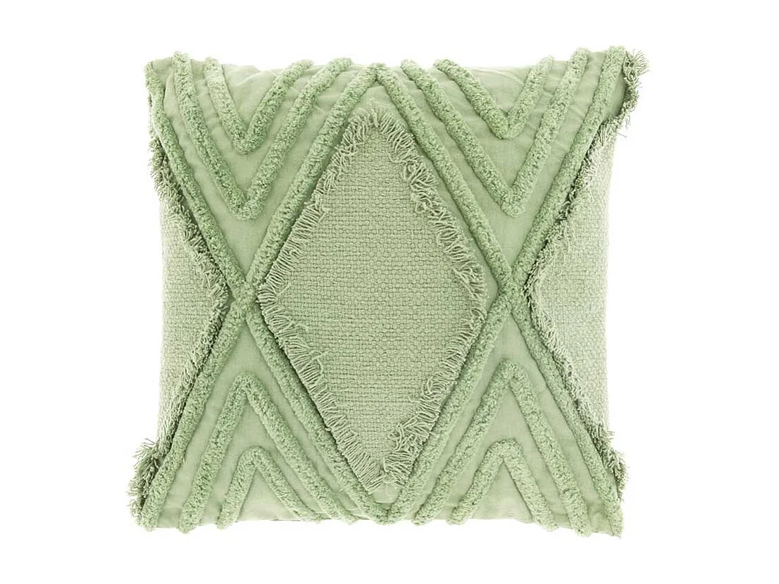 Coussin Crato - 45x45cm - vert thé