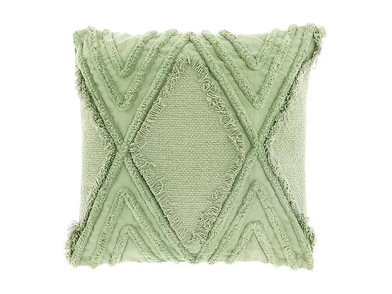 Coussin Crato - 45x45cm - vert thé