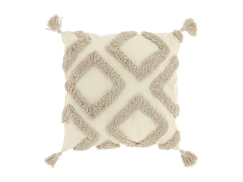 Coussin Cruz - 45x45cm - Gris Château