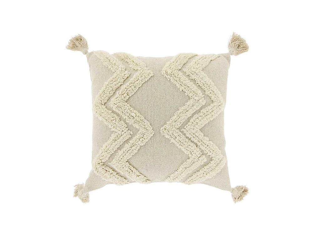 Coussin décoratif Dahlia Dove Blanc -45x45cm