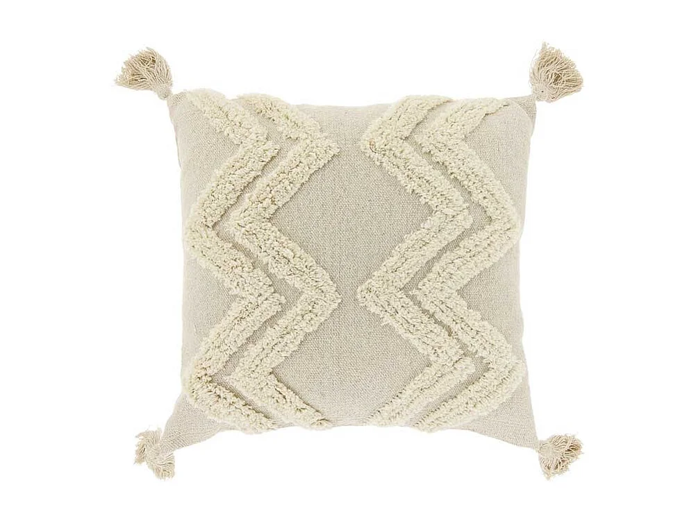 Coussin décoratif Dahlia Dove Blanc -45x45cm