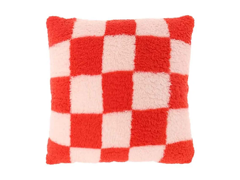 Sierkussen Check old Pink -53x53cm