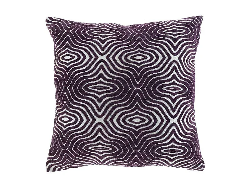 Coussin Sirna - 45x45cm - violet foncé