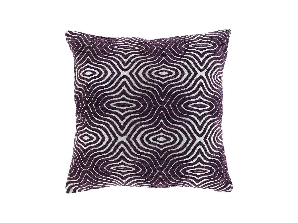 Coussin Sirna - 45x45cm - violet foncé