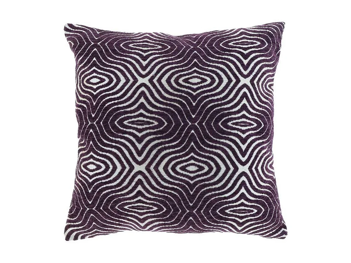 Coussin Sirna - 45x45cm - violet foncé