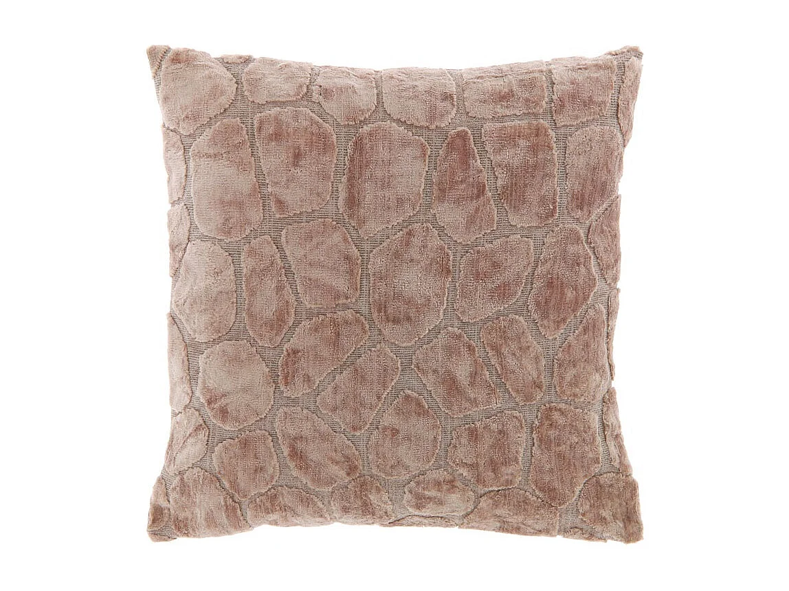 Coussin Elina 45x45cm Vieux Rose