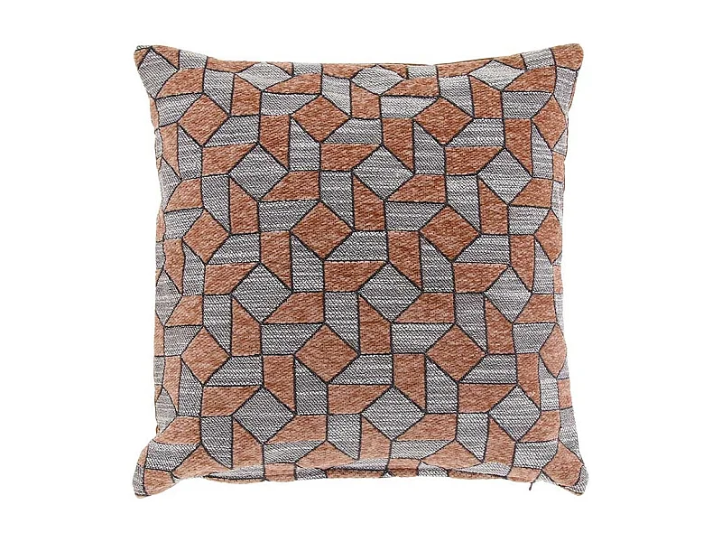 Coussin Laslo - 45x45cm - Cuir Marron