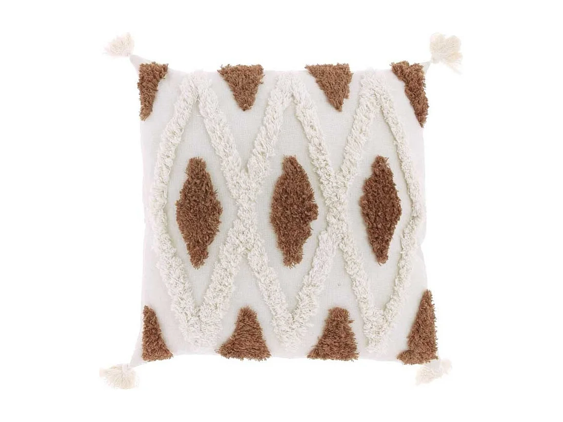 Coussin Alys - 45x45cm - noix de coco