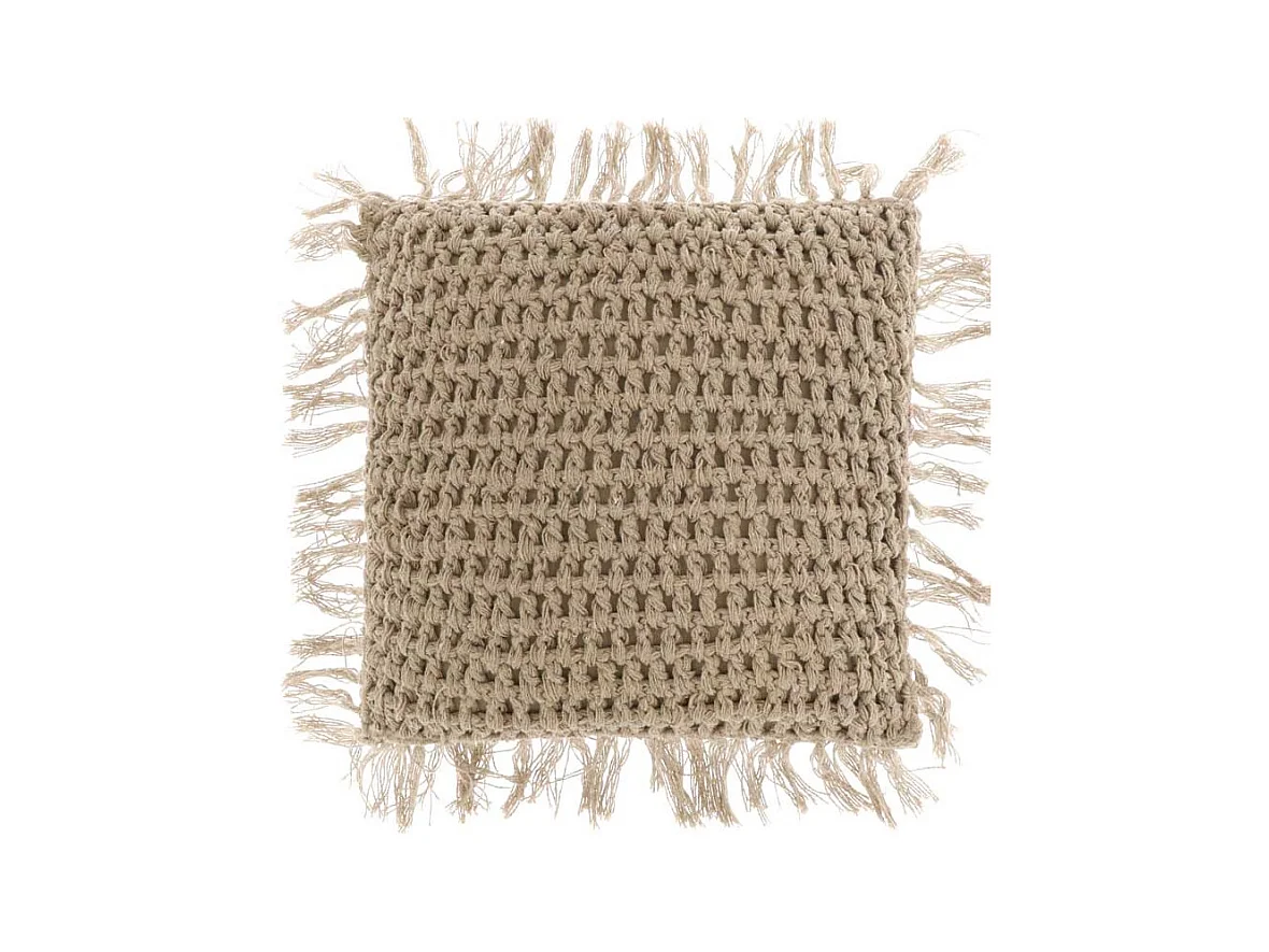 Coussin Tufo 45x45cm Teinte Blanche