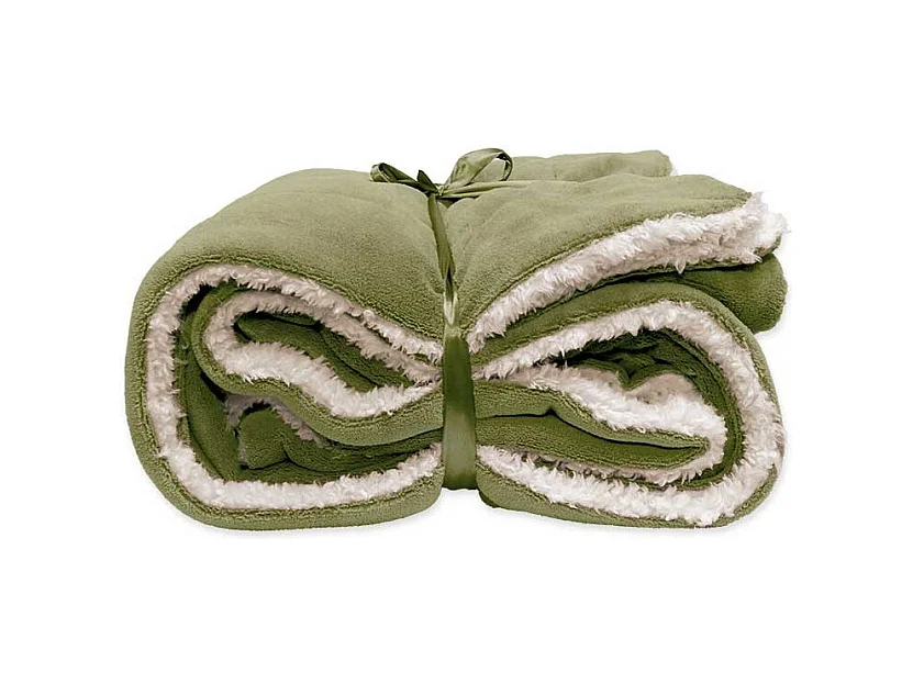 Plaid Lars Vert Thé - 150x200cm