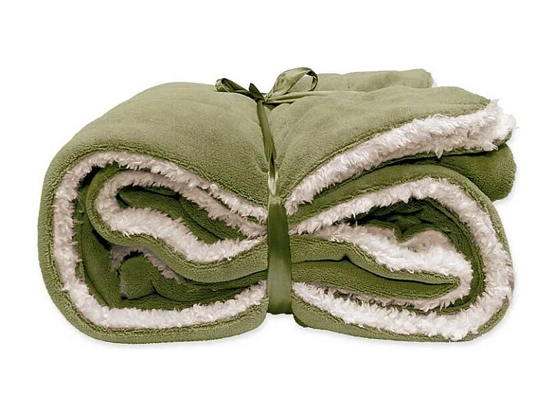 Plaid Lars Vert Thé - 150x200cm