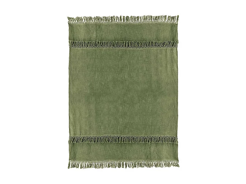 Plaid Saba 130x180cm Vert Olive