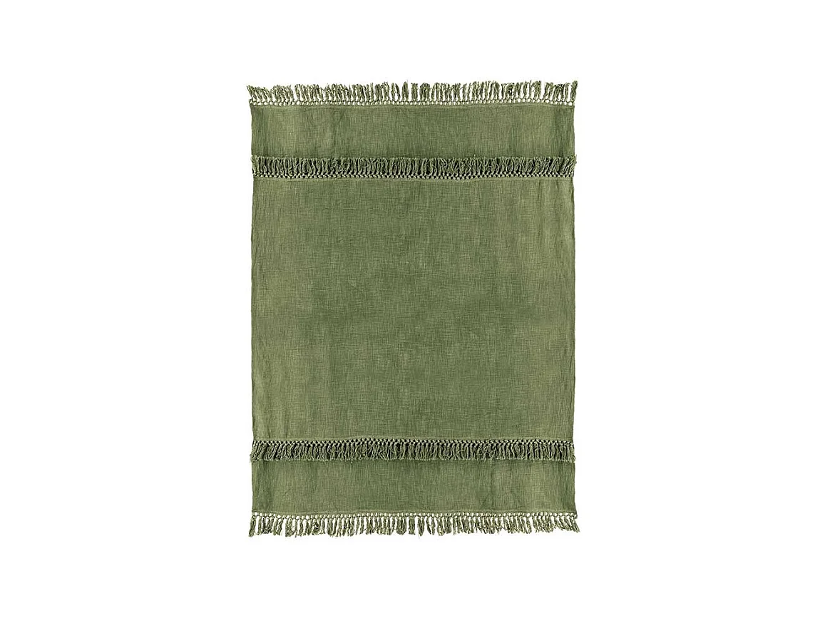 Plaid Saba 130x180cm Vert Olive