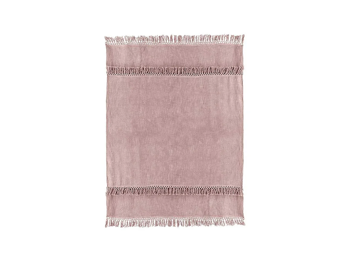 Plaid Saba 130x180cm Vieux Rose
