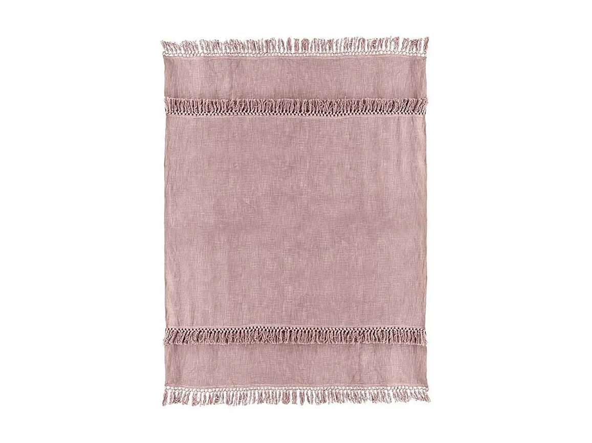 Plaid Saba 130x180cm Vieux Rose