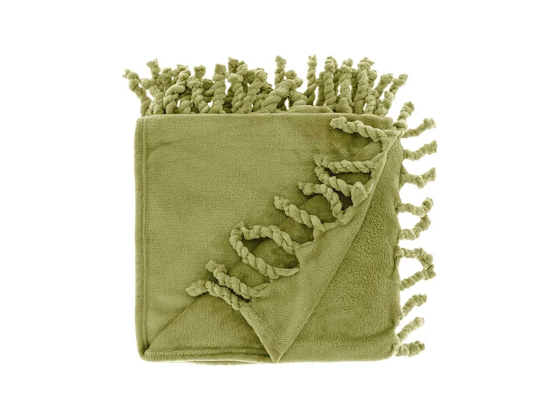 Plaid Lieke 130x160cm Vert Olive