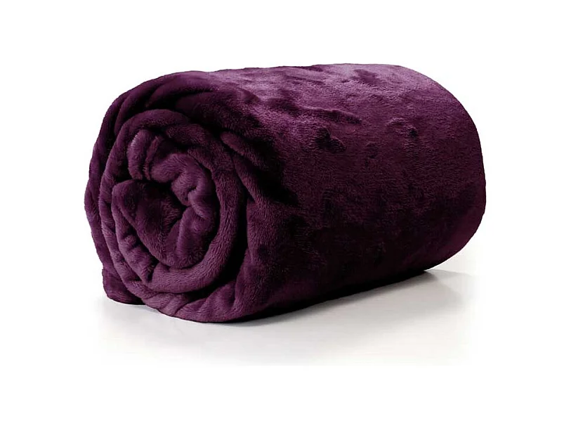 Plaid Enzo 130x180cm Violet Foncé