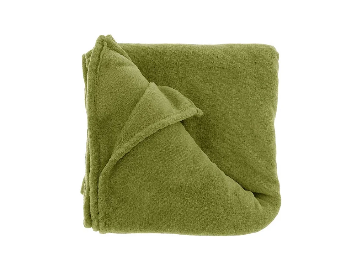 Plaid Claudi 130x160cm Vert Olive