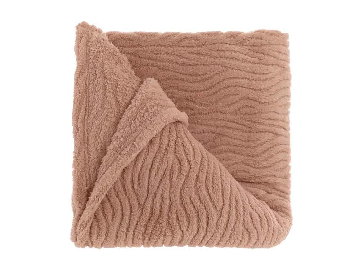 Plaid Clio vieux rose -150x200cm