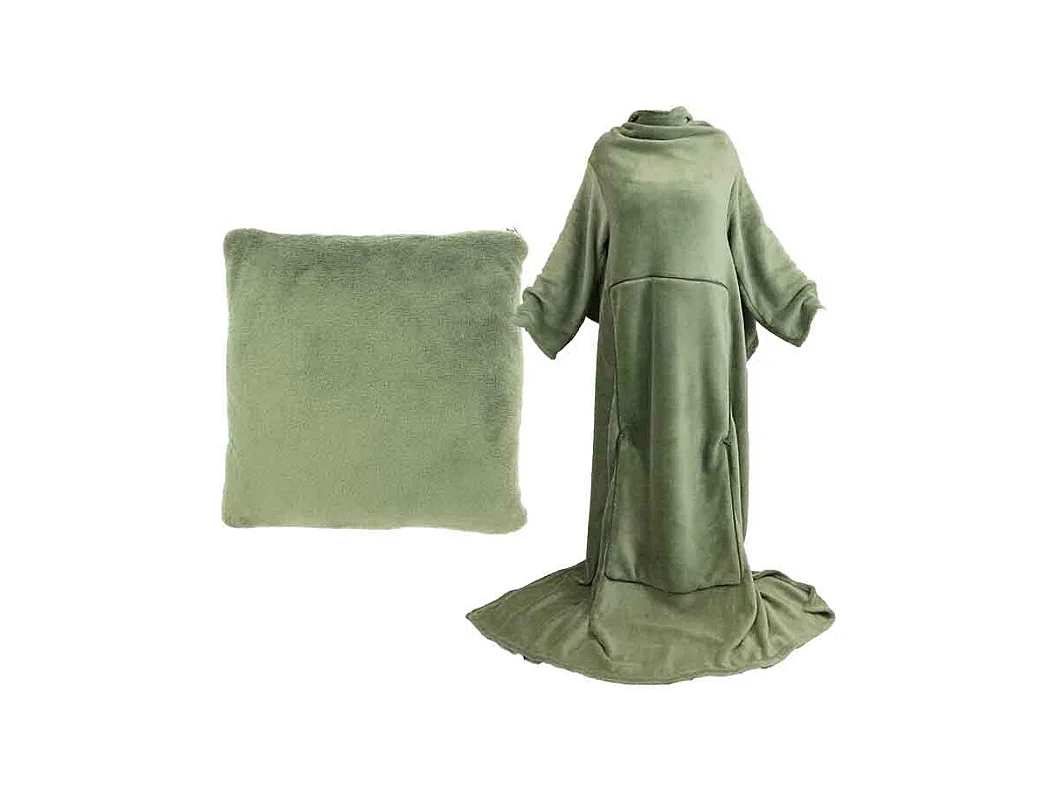 Plaid Snuggle Vert Hiver - 150x200cm