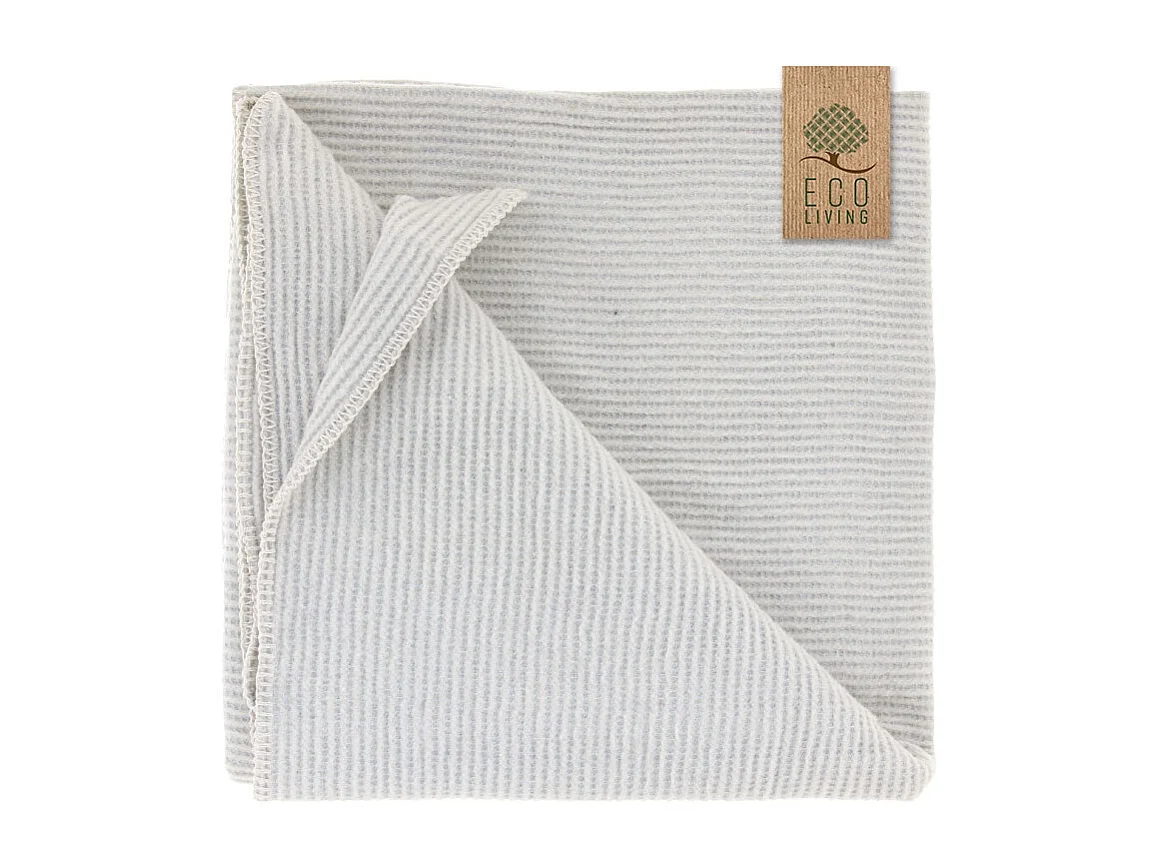 Plaid Sally ECO - 150x200cm - Blanc Tourterelle