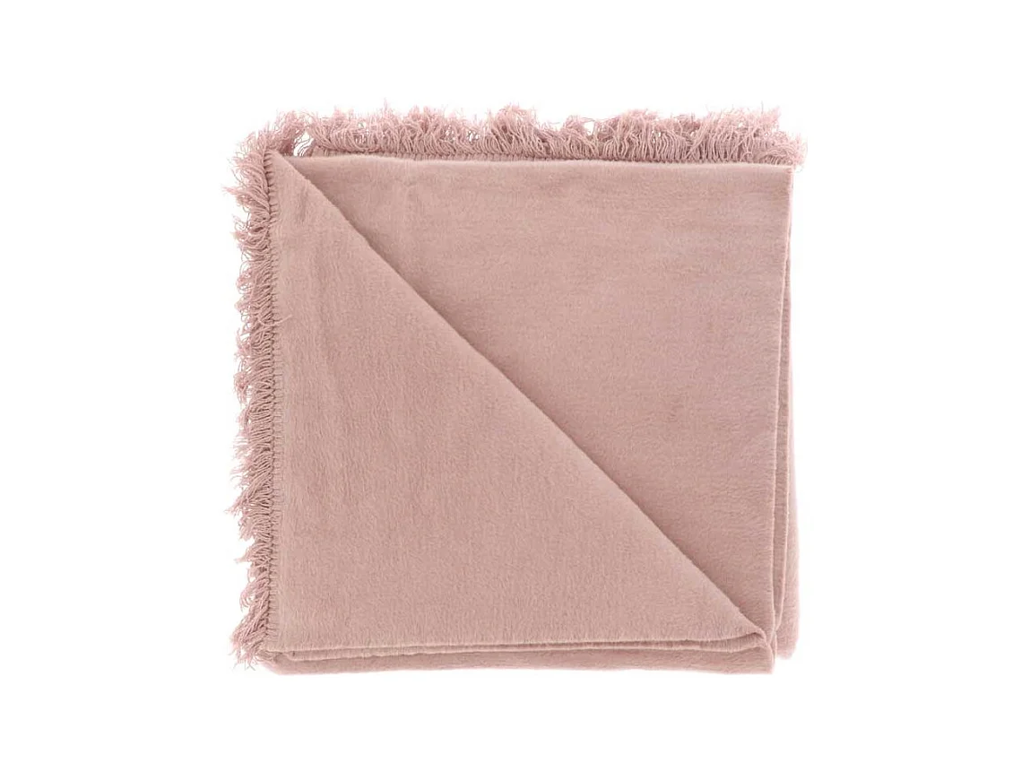 Plaid Nomi 150x200cm Vieux Rose