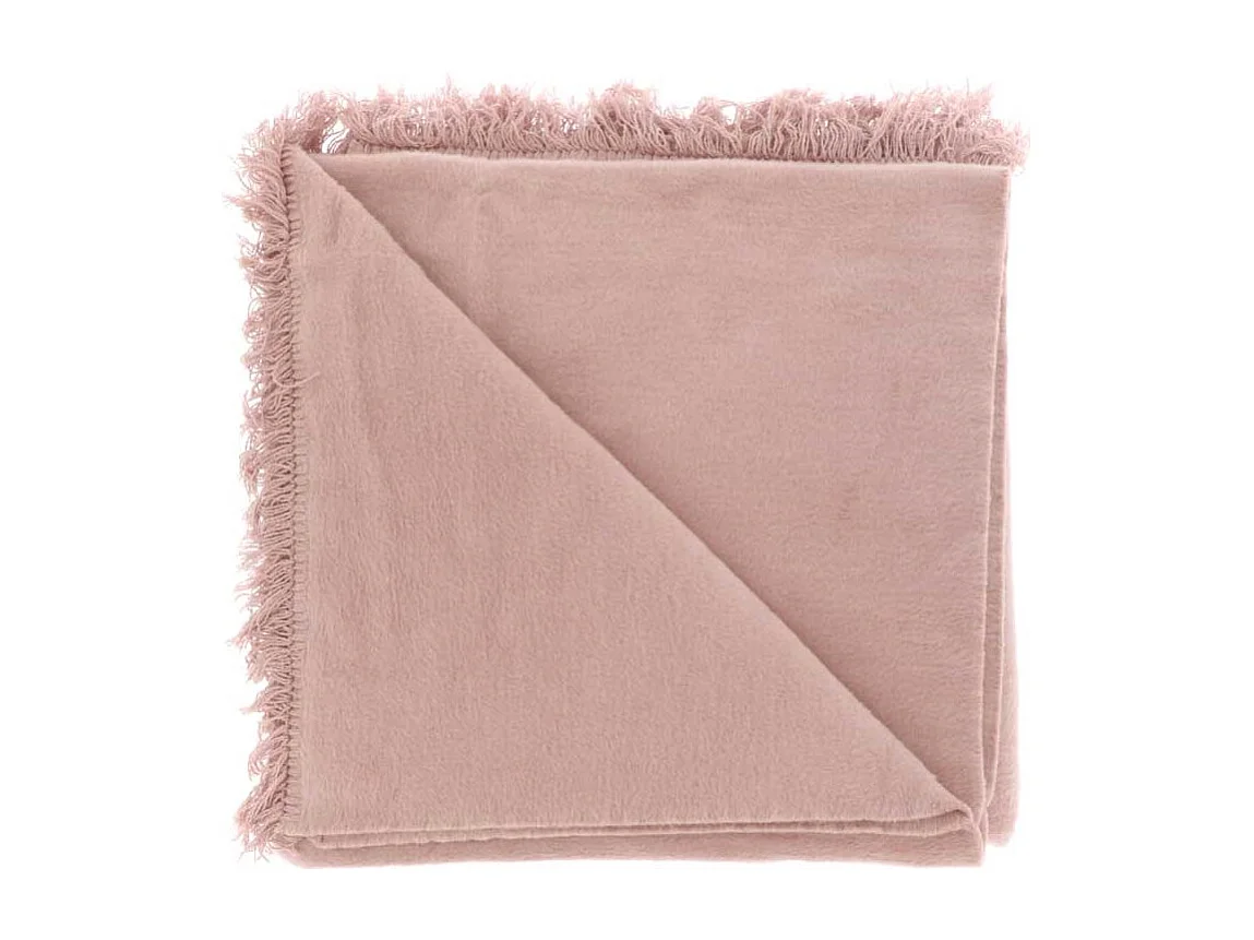 Plaid Nomi 150x200cm Vieux Rose