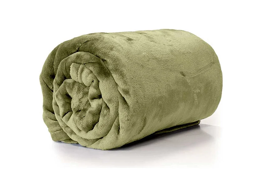 Plaid Enzo - 130x180cm - Vert Thé