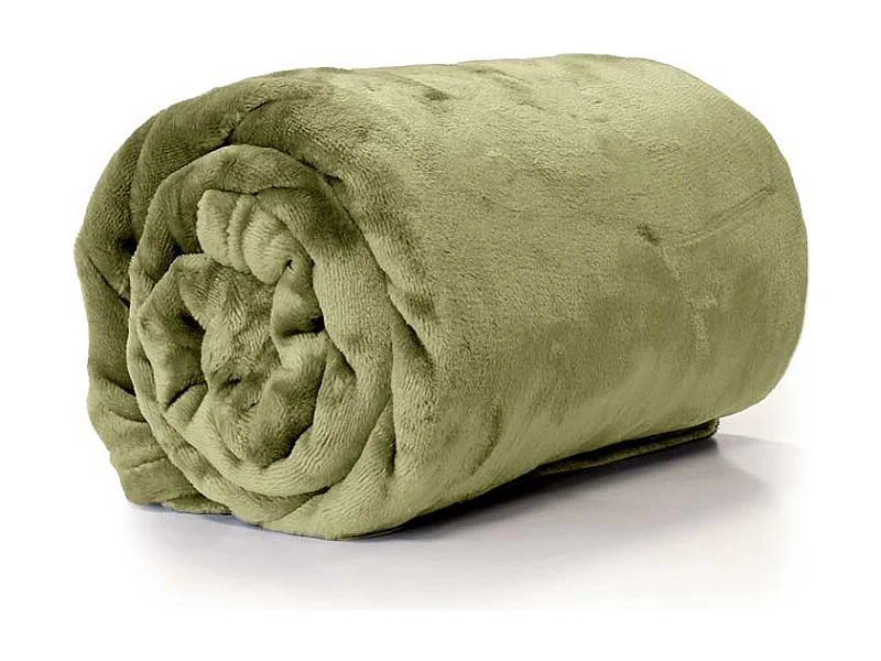 Plaid Enzo - 130x180cm - Vert Thé