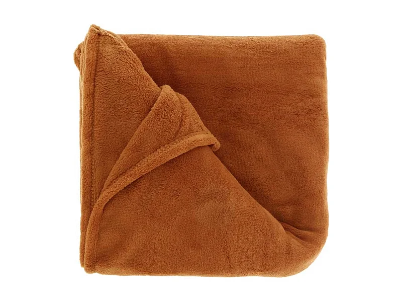 Plaid Claudi 130x160cm Cuir Marron