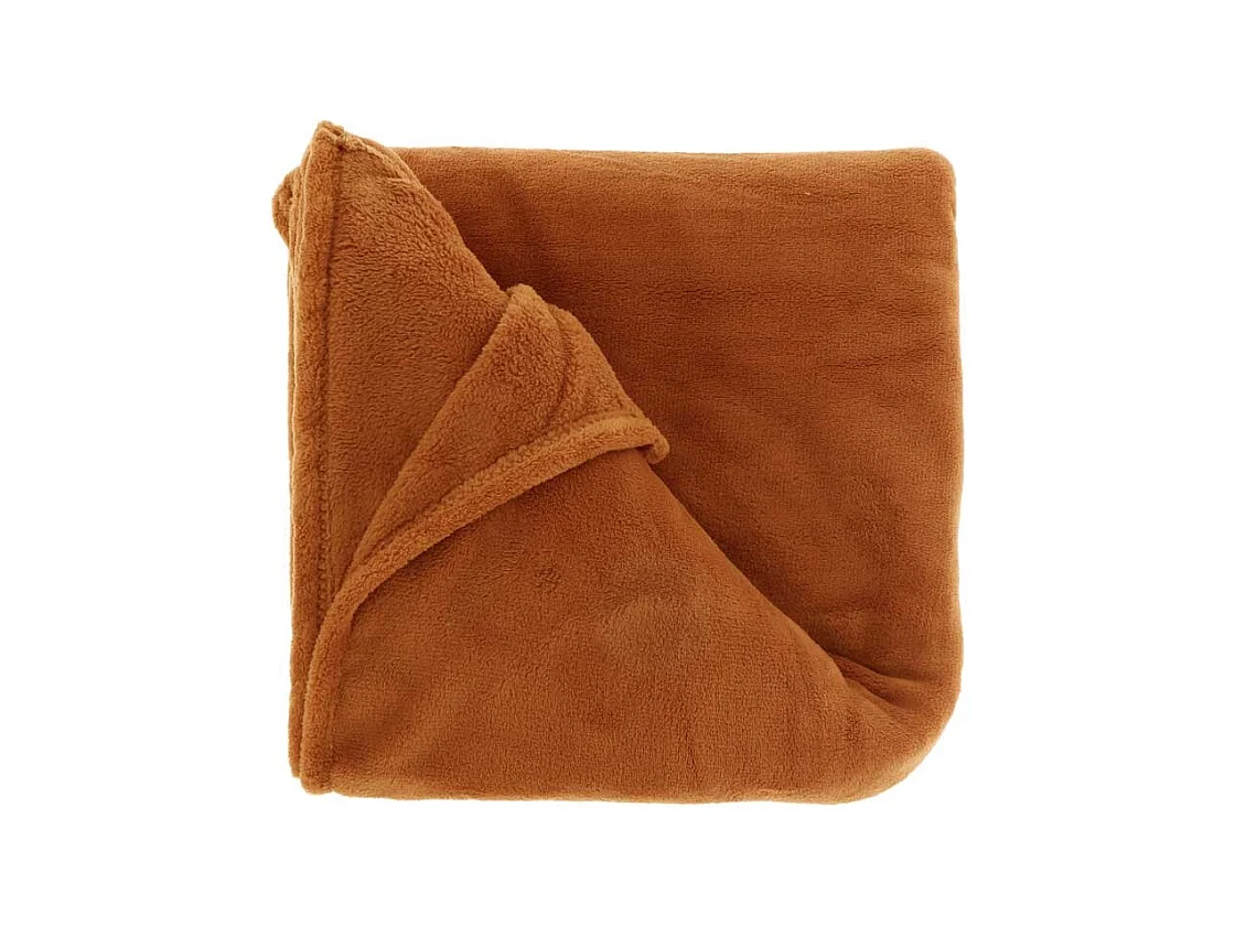 Plaid Claudi 130x160cm Cuir Marron