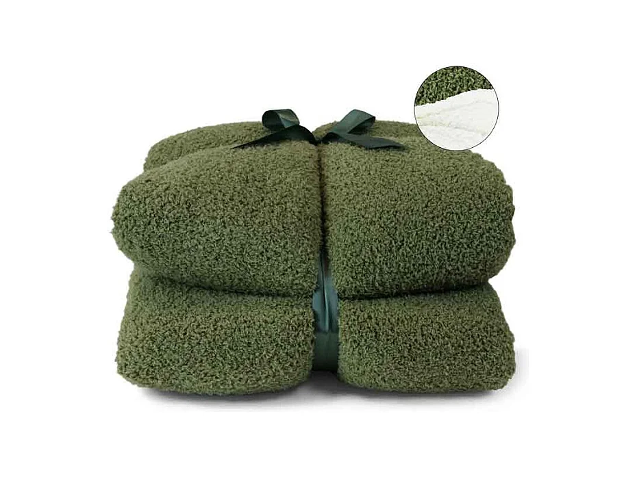 Plaid Douwe Vert Hiver -150x200cm