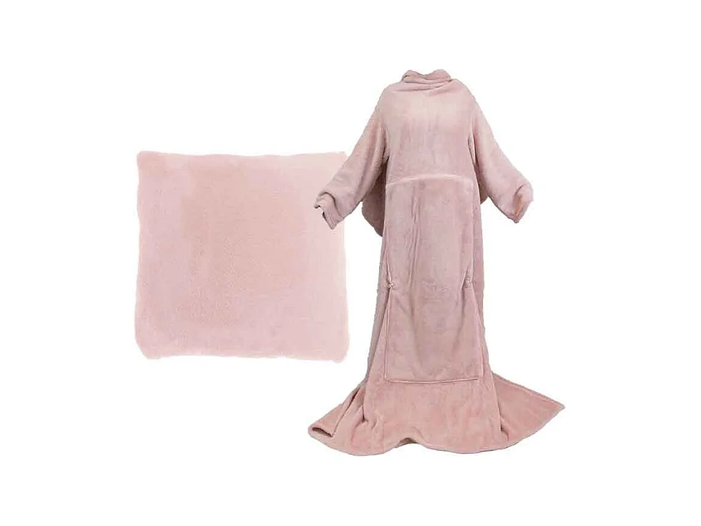 Plaid Snuggle vieux rose - 150x200cm