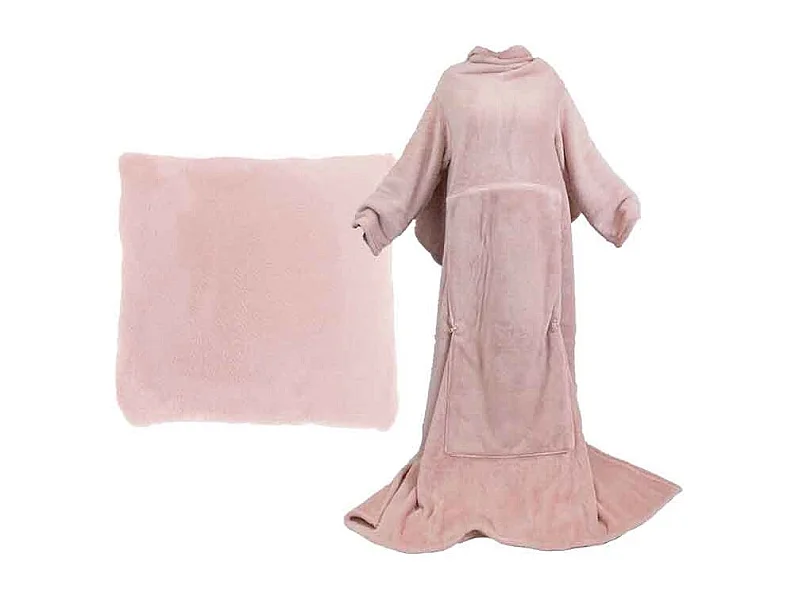 Plaid Snuggle vieux rose - 150x200cm