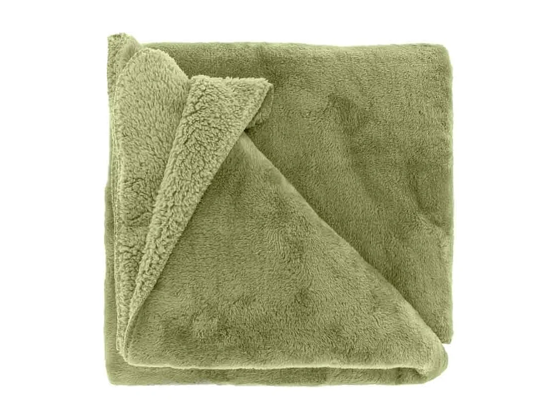 Plaid Torvah Vert Thé - 150x200cm