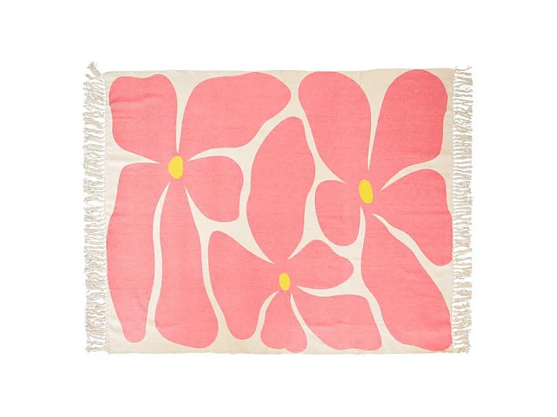 Plaid Melia Rose Sucre -125x150cm
