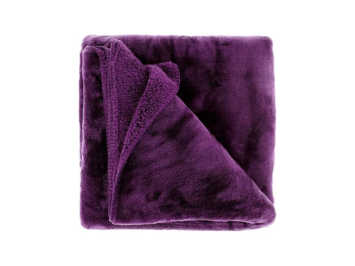 Plaid Torvah - 150x200cm - Violet foncé