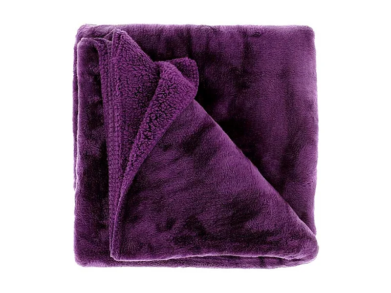 Plaid Torvah - 150x200cm - Violet foncé