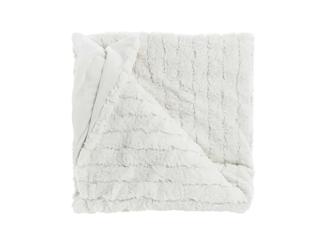 Plaid Veerle Colombe Blanc -150x200cm