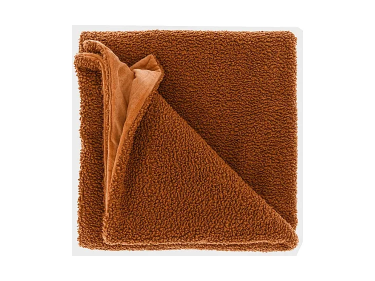 Plaid Romie - 150x200cm - Cuir Marron