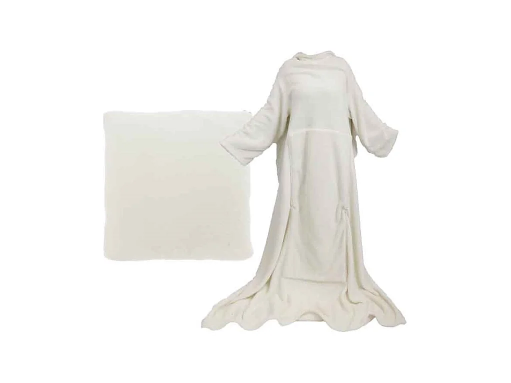 Plaid Snuggle Blanc Colombe - 150x200cm