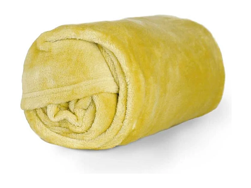 Plaid Enzo Jaune Citron -130x180cm