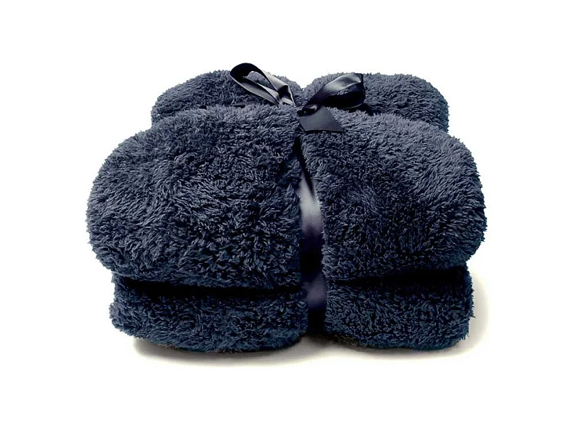 Plaid Teddy - 150x200cm - Bleu