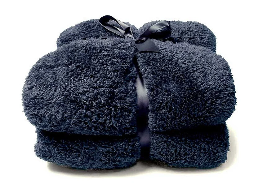 Plaid Teddy - 150x200cm - Bleu