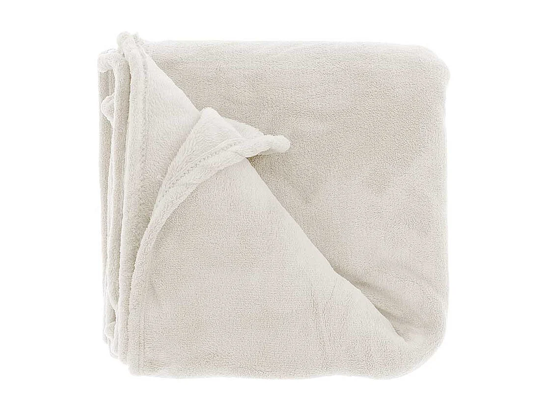 Plaid Claudi - 130x160cm - Blanc Tourterelle