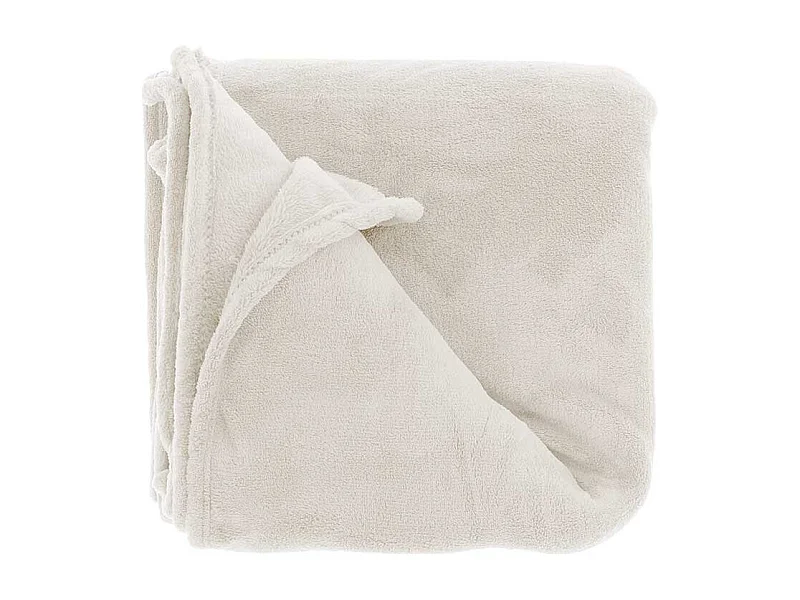 Plaid Claudi - 130x160cm - Blanc Tourterelle